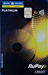 Indian Bank IB-RuPAY-Platinum Credit Card