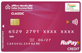 IOB Rupay Classic Credit Card