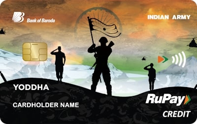 Bank Of Baroda Indian Army Yoddha Credit Card