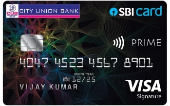City Union Bank Sbi Card Prime
