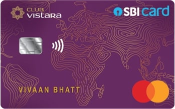 Club Vistara Sbi Card