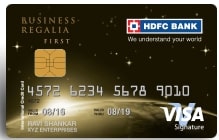 Hdfc Business Regalia First Credit Card