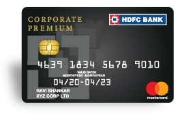 Hdfc Corporate Premium Credit Card
