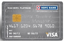 Hdfc Teachers Platinum Credit Card