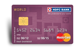 Hdfc World Mastercard Credit Card
