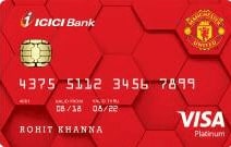 Icici Manchester United Platinum Credit Card