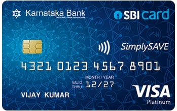 Karnataka Bank Simplysave Sbi Card