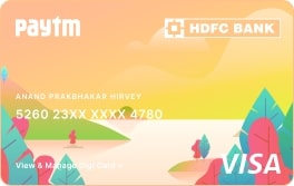 Paytm Hdfc Bank Digital Credit Card