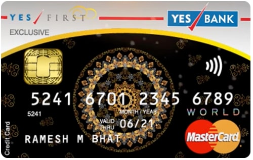 Yes First Exclusive Credit Card
